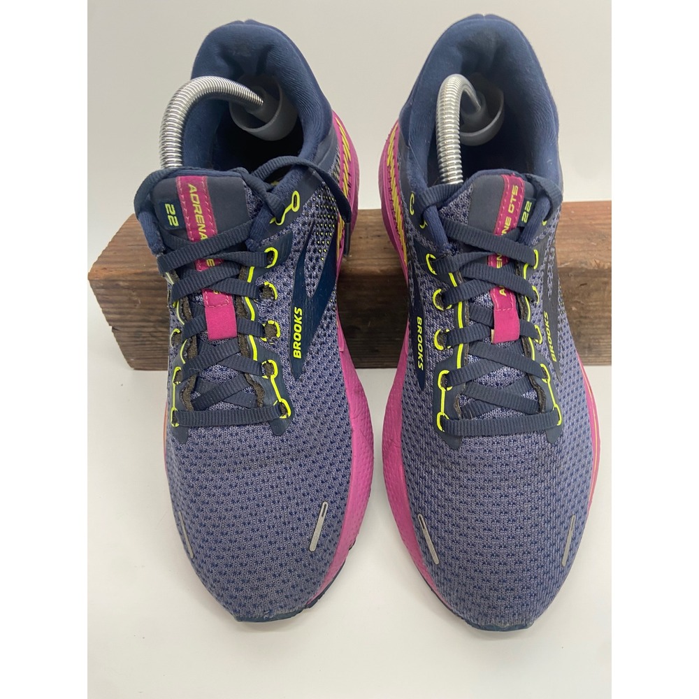 Brooks Adrenaline GTS 22 Womens Running Shoes Purple Pink Sneakers 1203531B435 - Picture 9 of 14